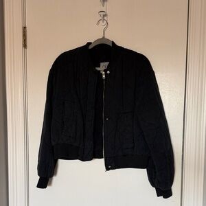 Zara- Black Quilted kids Jacket- size 13-14